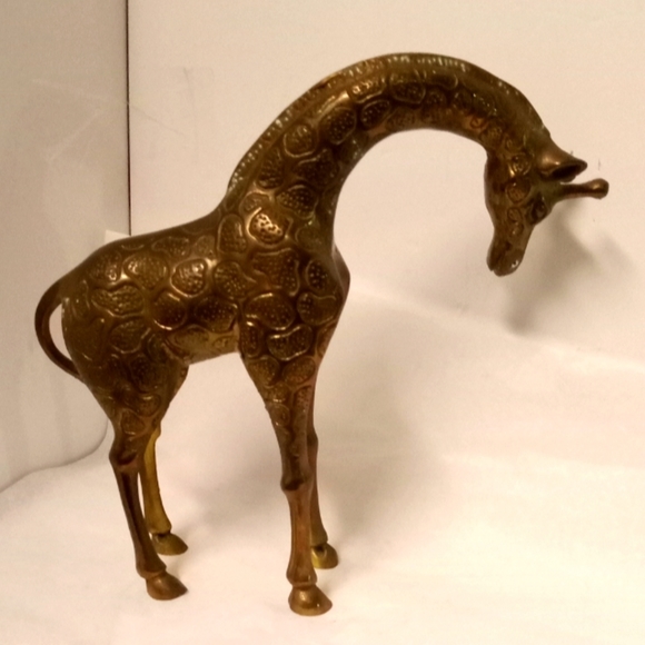 Mid-Century Giraffe Solid Brass 8.75"w X 2.38"d X 8.25"h - Picture 3 of 8